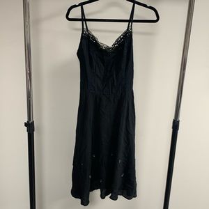 Vintage Morbid Threads Black Goth Dress Size M